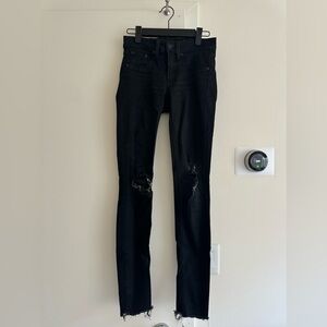 Rag and Bone distressed black jeans